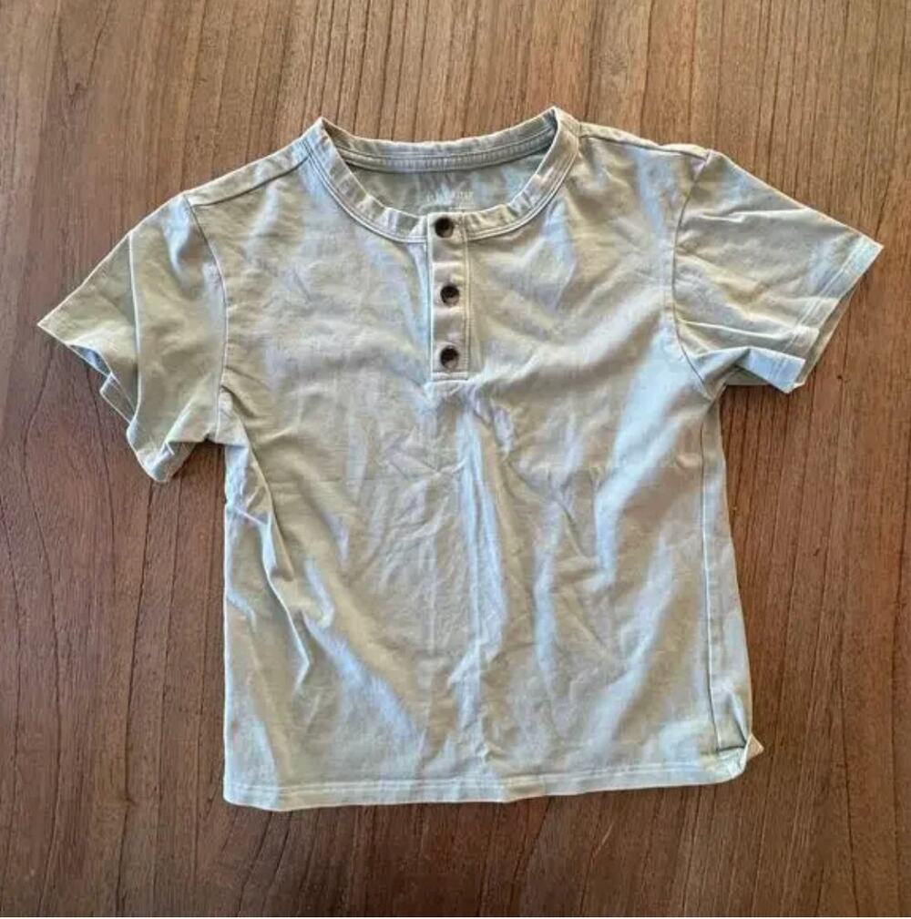 Little Bipsy Boys Henley - Size 5-6T